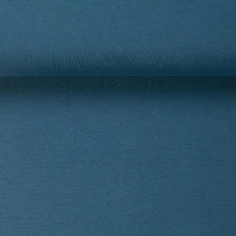 Abverkauf ORGANIC RIB 1X1 STEEL BLUE