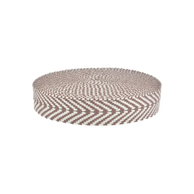 Mega-Angebot COTTON WEBBING HERRINGBONE COGNAC/ECRU