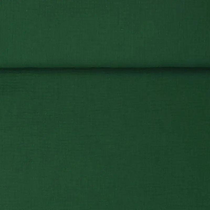 ORGANIC DOUBLE GAUZE BASIC JUNIPER GREEN Preisreduziert