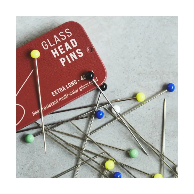 GLASS HEAD PINS 49 mm (40 pc) Top-Seller