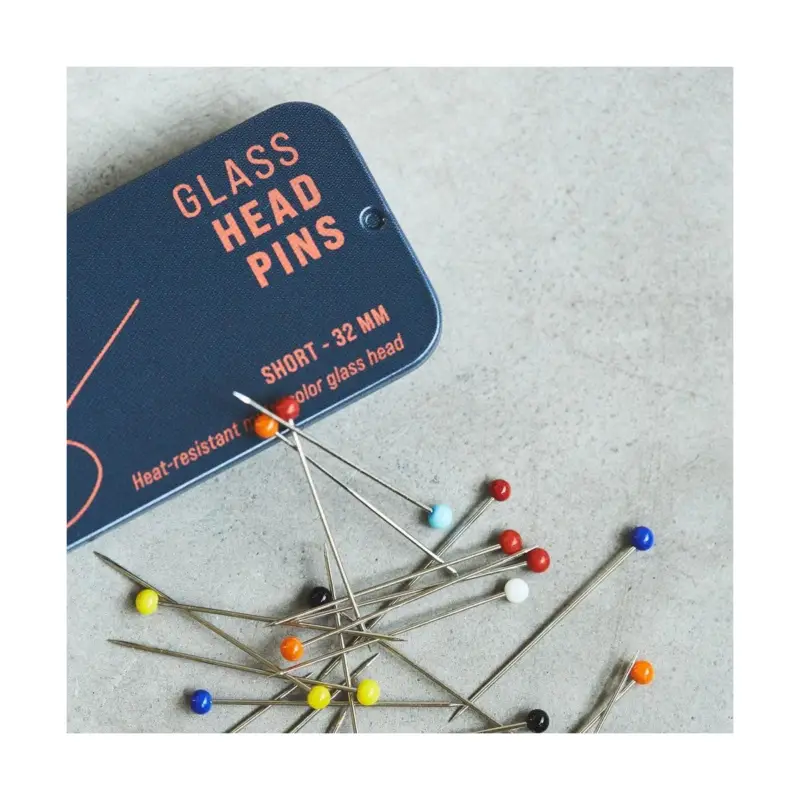 Nur Für Kurze Zeit GLASS HEAD PINS 32 mm (100 pc)