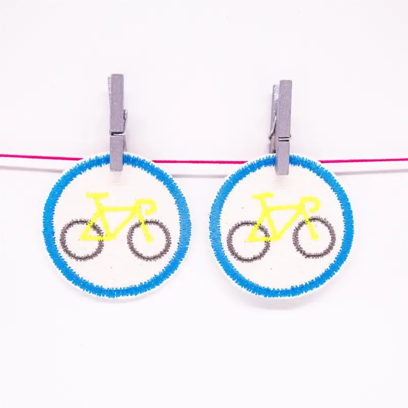 EMBROIDERED PATCH SET BIKES (2pcs.) Versand Am Gleichen Tag