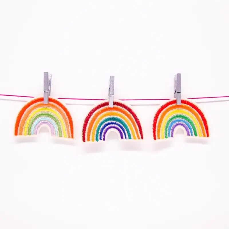 EMBROIDERED PATCH SET RAINBOWS (3 pcs.) Echt