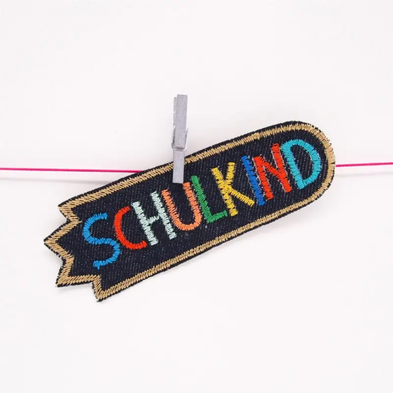 Super-Preis EMBROIDERED PATCH SCHULKIND INDIGO