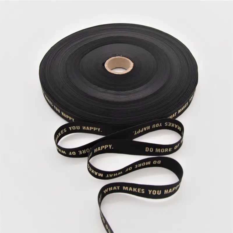 Must-Have WEBBING HAPPY BLACK/GOLD