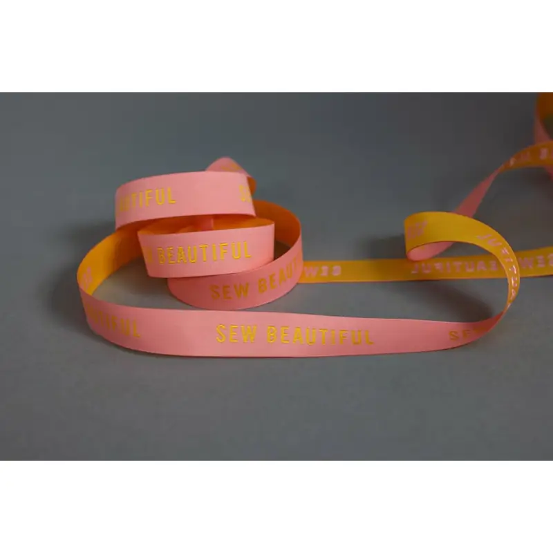 WEBBING SEW BEAUTIFUL PINK/YELLOW Sofort Bestellen