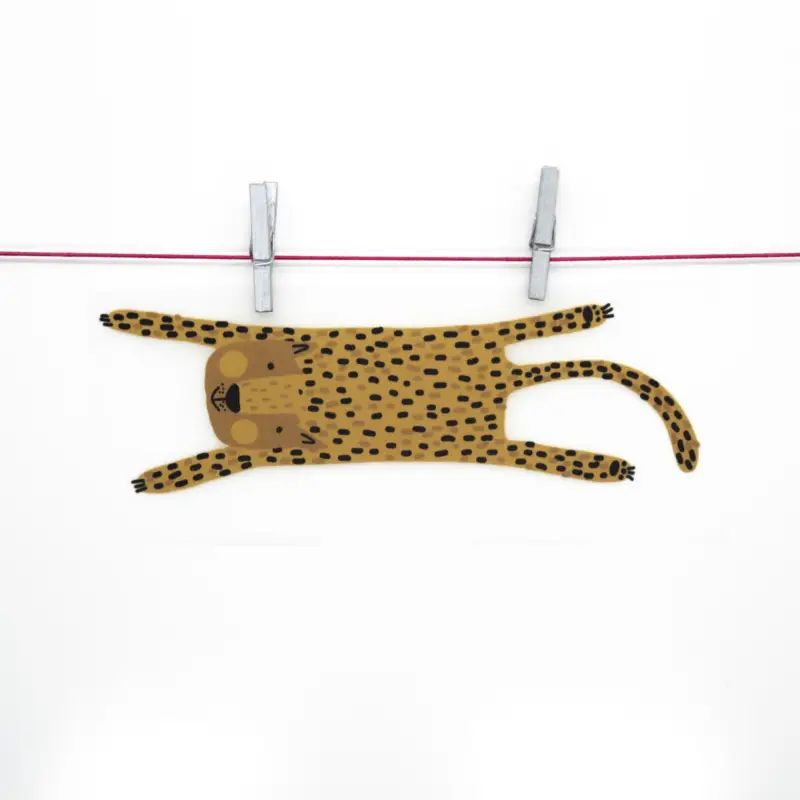 BÜGELBILD GERHARD GROß GEPARD Begrenztes Angebot