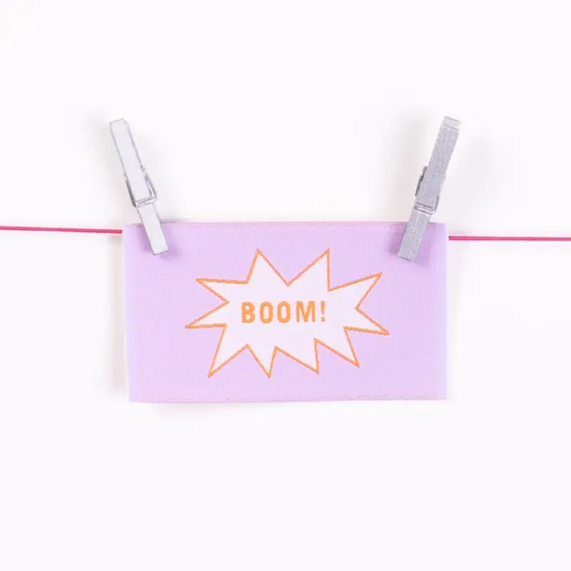 Expressversand IRON ON PATCH BOOM LILAC
