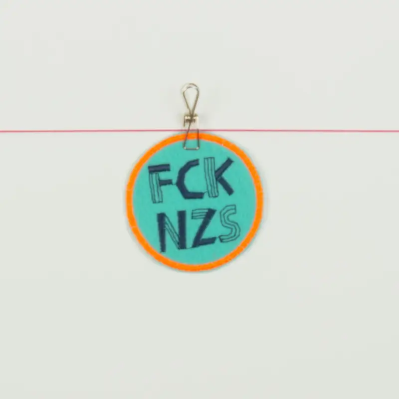 Preiswert EMBROIDERED PATCH FCK NZS GREEN/ORANGE