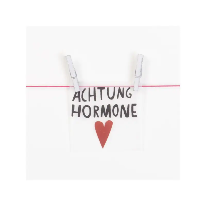 Echt IRON ON ACHTUNG HORMONE