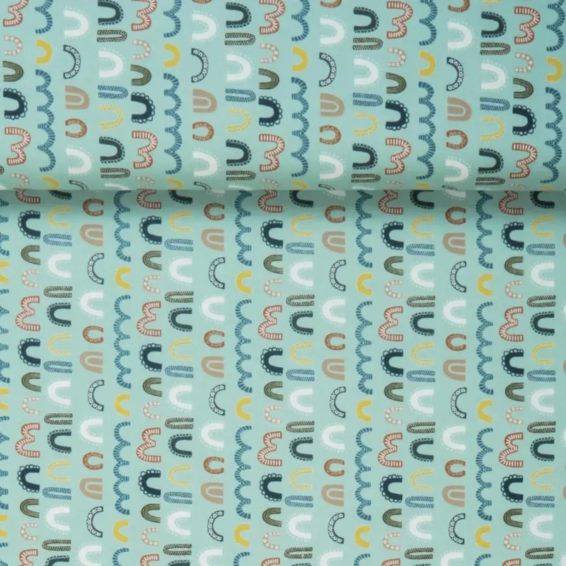POPLIN HAPPY ARCHES FRESH DEW Nur Für Kurze Zeit