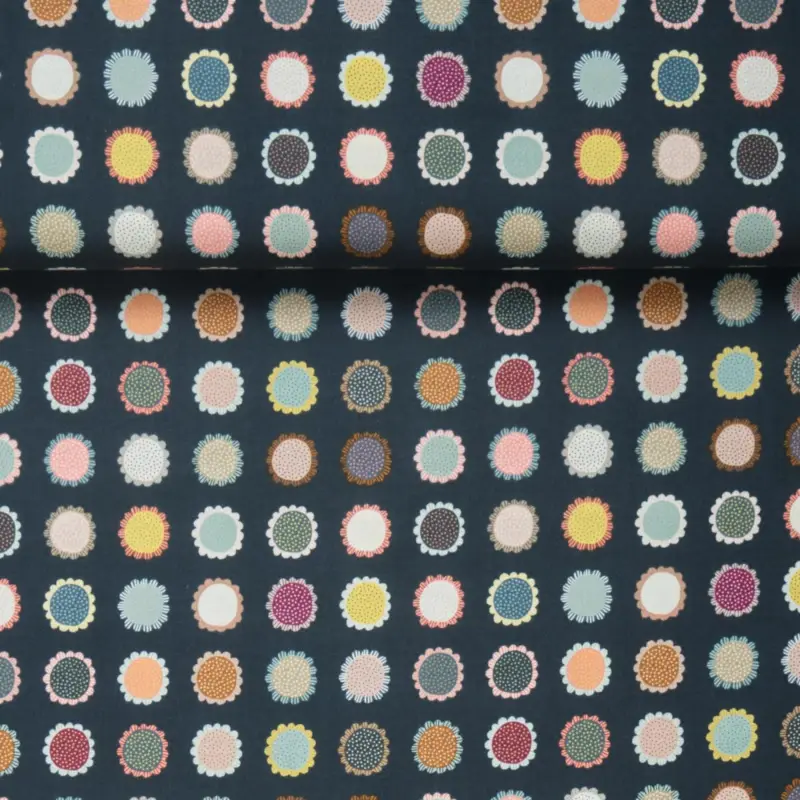 POPLIN FLOWER POWER Versand Am Gleichen Tag