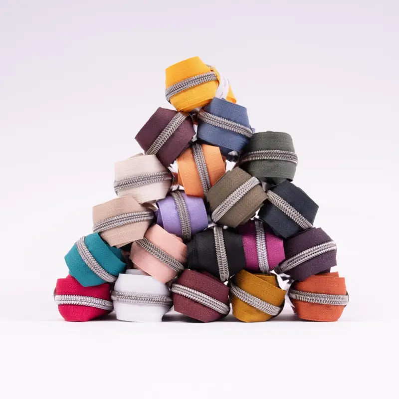 ZIPPER NYLON COIL ENDLESS SILVER Mega-Angebot