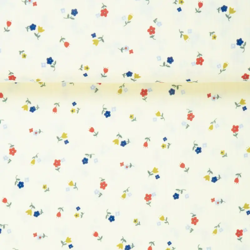 Neue Kollektion DOUBLE GAUZE FLOWERS offwhite