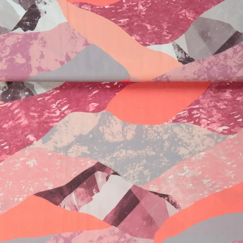VISCOSE EARTH PRINT peach Saisonangebot