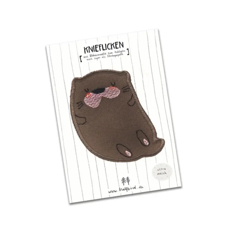 Aktuell EMBROIDERED KNEE PATCH OTTER