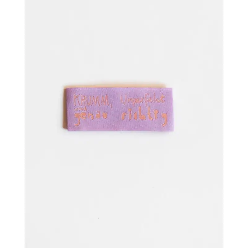LABEL SET KRUMM UND UNPERFEKT (3pcs) Letzte Chance