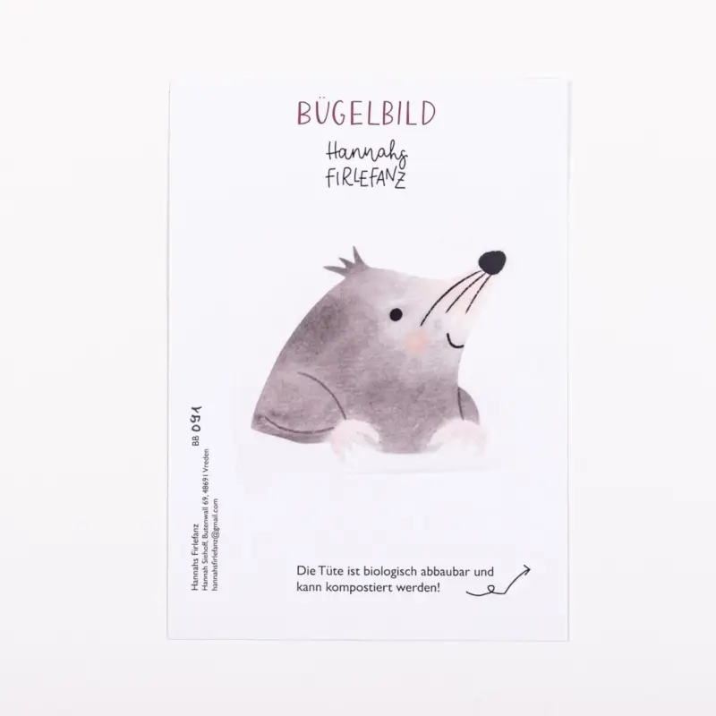 Top-Seller BÜGELBILD MAULWURF