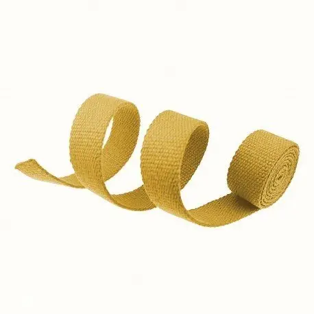 Gurtband * 100% Baumwolle * 40mm * senf Sichere Zahlung