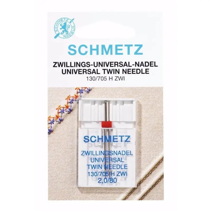 Nähmaschinennadeln Schmetz 130/705 "Zwillingsnadel Universal" 80/2,0mm Direktkauf