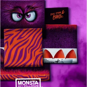 Mega-Angebot Kissen Panel "Monsta Pillows" by Thorsten Berger - lila