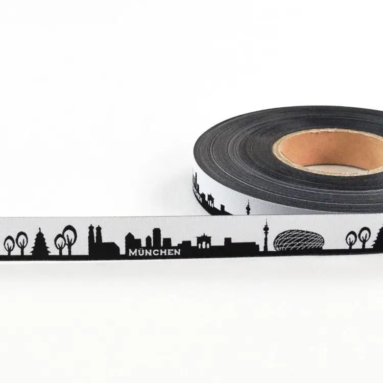 Webband Meine Heimat Skyline MÜNCHEN schwarz/weiss Angebot