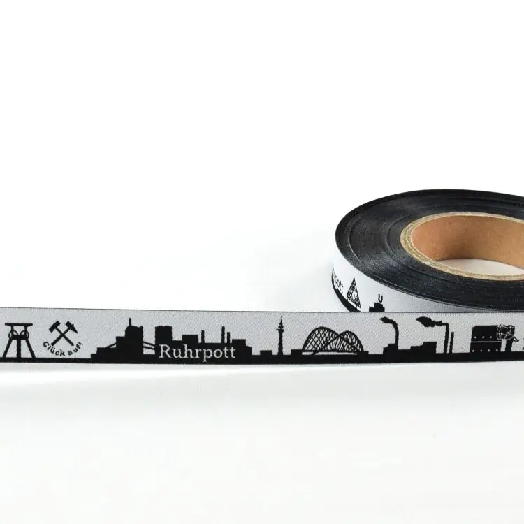 Webband Meine Heimat Skyline RUHRPOTT schwarz/weiss Bestseller