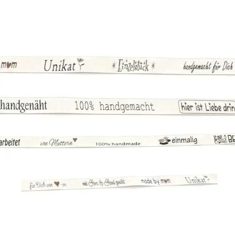 Wochenendangebot Webband Unikat / handgemacht, creme