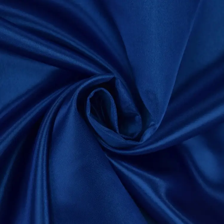 Aktuell Polyester-Satin blau