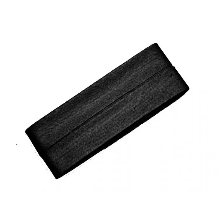 5 m Baumwollschrägband schwarz (000) Echt