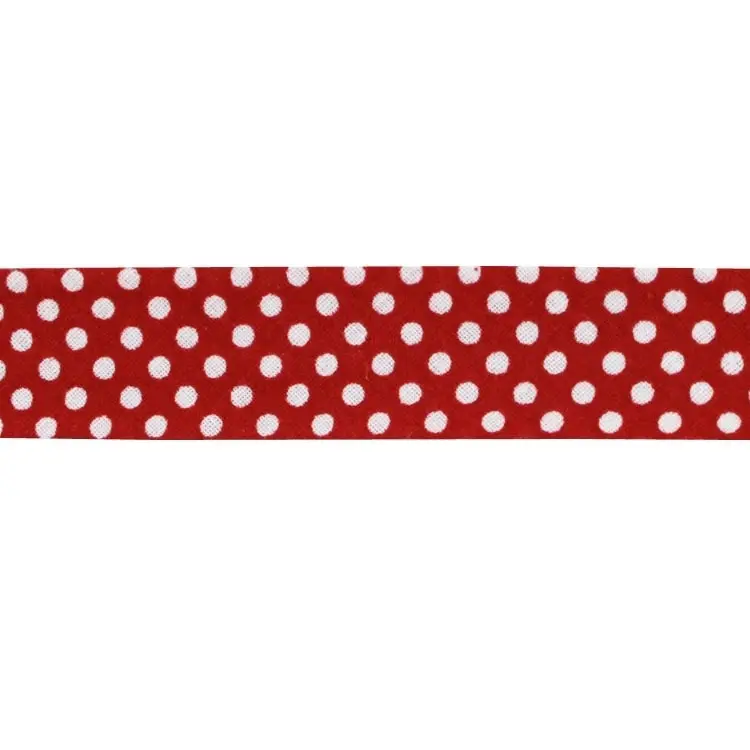 Direkt Vom Hersteller Schrägband Dots, rot