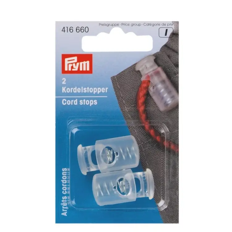 Prym Kordelstopper transparent, groß Knallerangebot