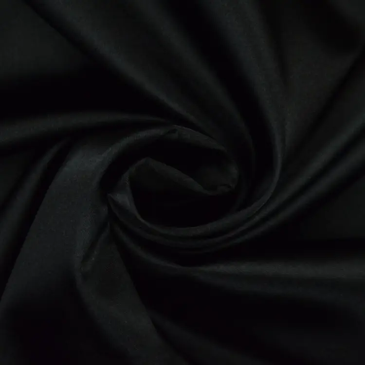 Stretch Satin, schwarz Sichere Zahlung