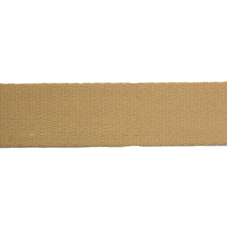 Baumwoll-Gurtband uni camel 38 mm Preis Gesenkt