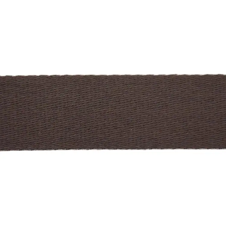 Neu Baumwoll-Gurtband uni blass aubergine 38 mm