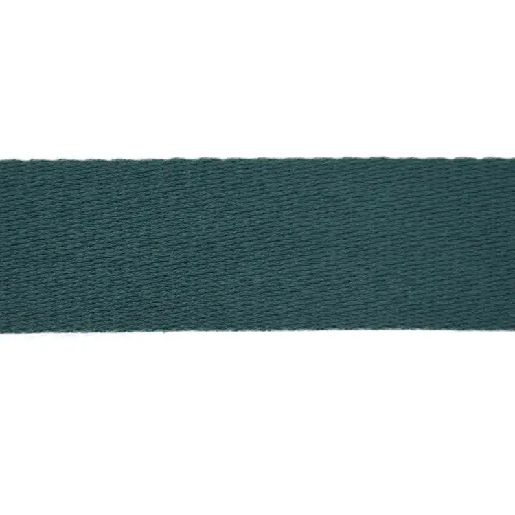 Baumwoll-Gurtband uni altpetrol 38 mm Preis Gesenkt