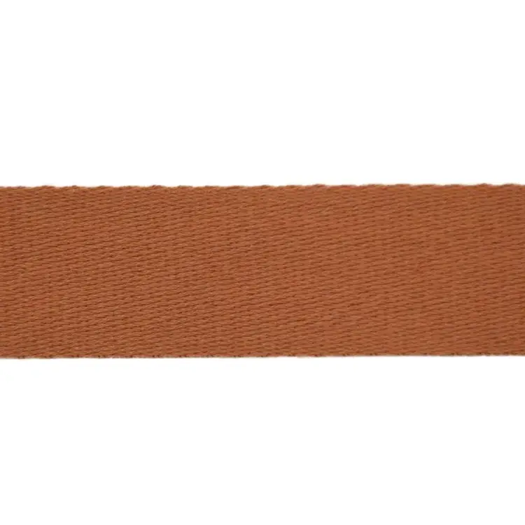 Baumwoll-Gurtband uni cognac 38 mm Top-Angebot