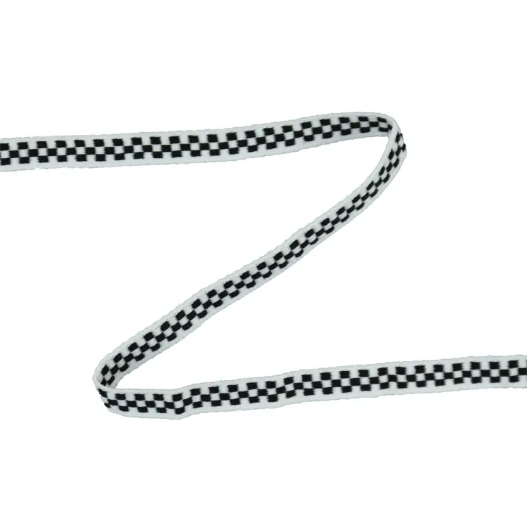 Zierband Schachbrett 10mm, weiss Ausverkauf