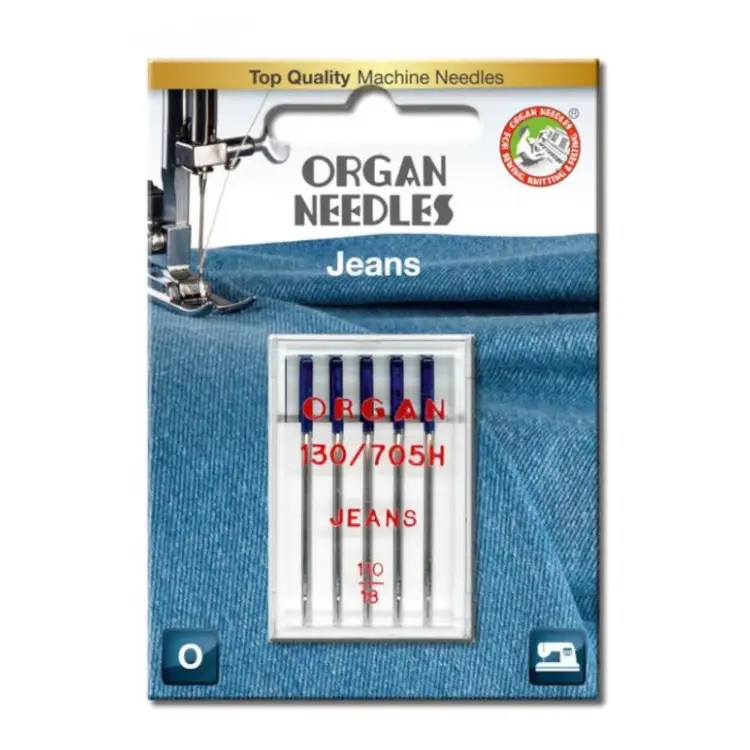Organ Nähmaschinennadeln 130/705 H, Jeans 110 Highlight