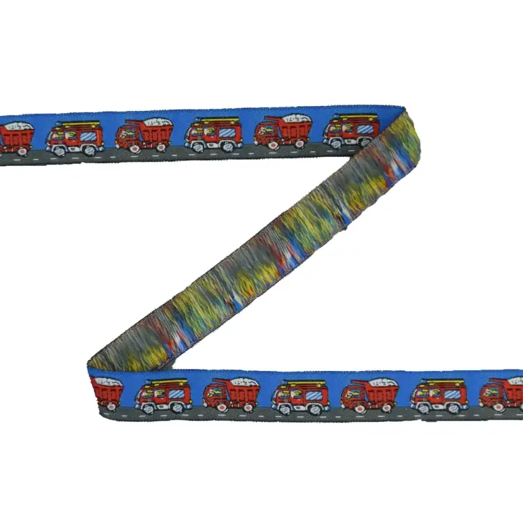 Webband Fahrzeuge 17 mm, blau Billig