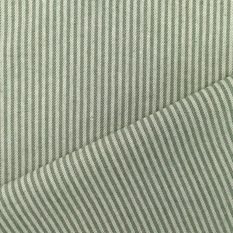 Dekostoff Jacquard Doubleface Dobby Streifen, tannengrün Mega-Angebot