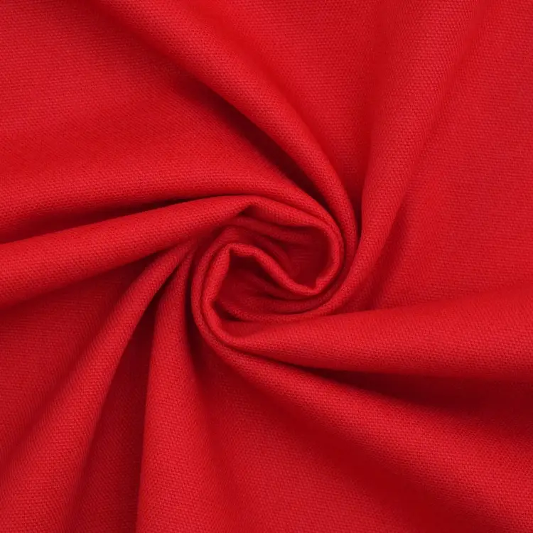 Günstig Dekostoff Canvas Stoff uni rot