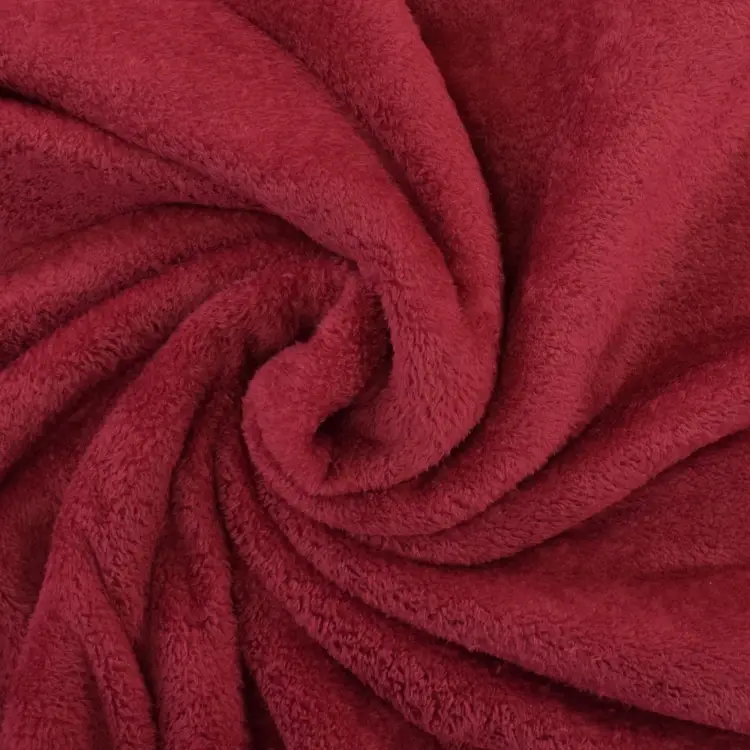 Neu Im Sortiment Wellnessfleece weinrot