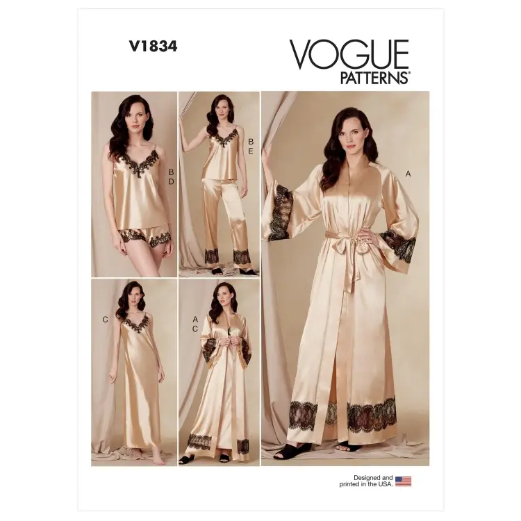 Schnäppchen Vogue 1834 Nachtwäsche Gr. 42-50