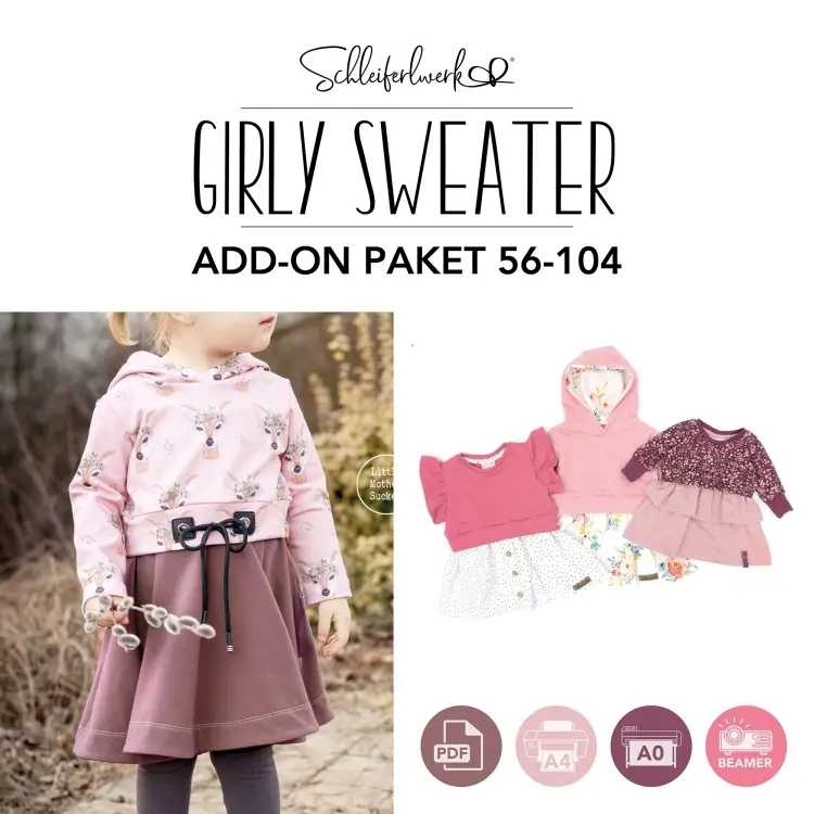 Jetzt Kaufen E-Book Schleiferlwerk Add on Girly Sweater 56- 104