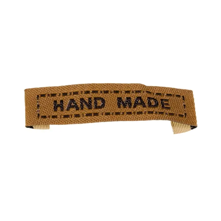 Webetikett Hand Made, hellbraun Mega-Angebot