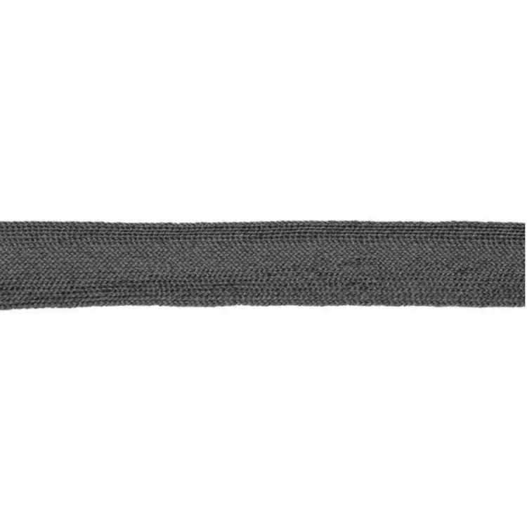 Wolltresse 28mm, dunkelgrau melange Preiswert