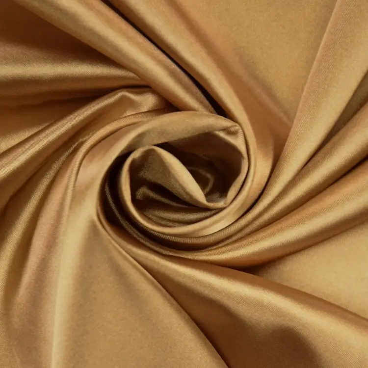Stretch Satin, gold Solange Der Vorrat Reicht