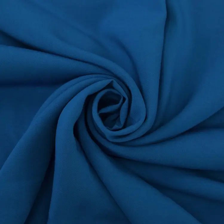 Zertifiziert Viskose Voile uni royalblau
