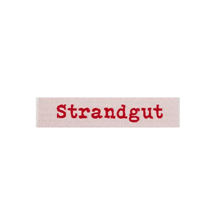 Webetikett Strandgut, rot Angebot